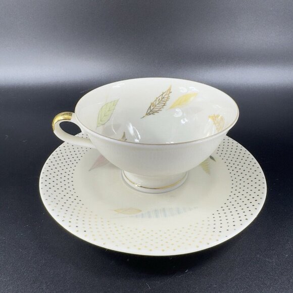 Antique Zeh Scherzer Bavaria Porcelain Teacup And Saucer Set Germany Vintage - Picture 11 of 14